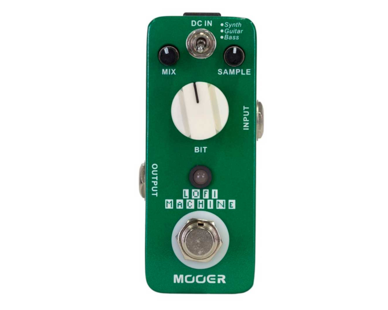 Pedal para Guitarra Bajo o Synth MOOER LOFI MACHINE Verde Efecto digital retro