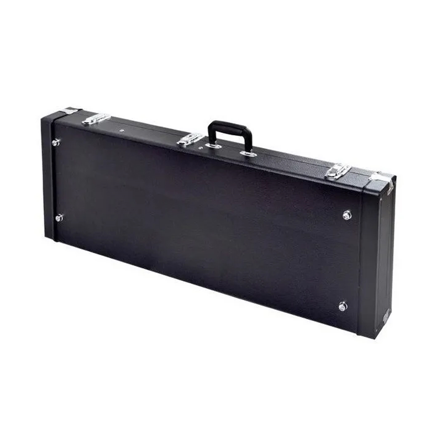 Estuche Rígido de Guitarra Eléctrica Deviser Ph-e10f color Negro Case con Llave