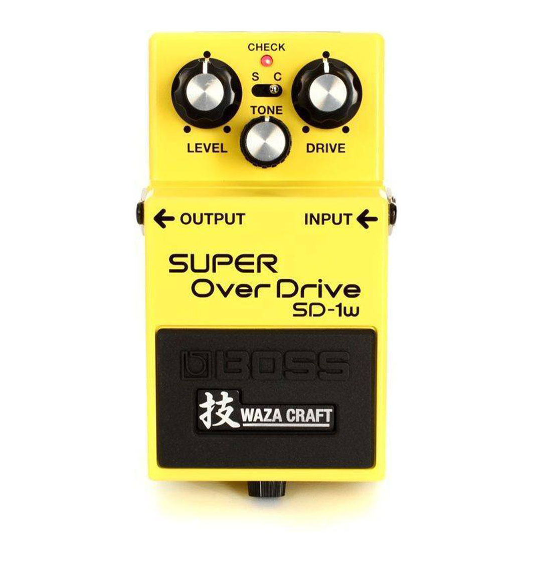 Pedal Roland Boss Audio Systems Sd-1w color Amarillo Super Overdrive Waza