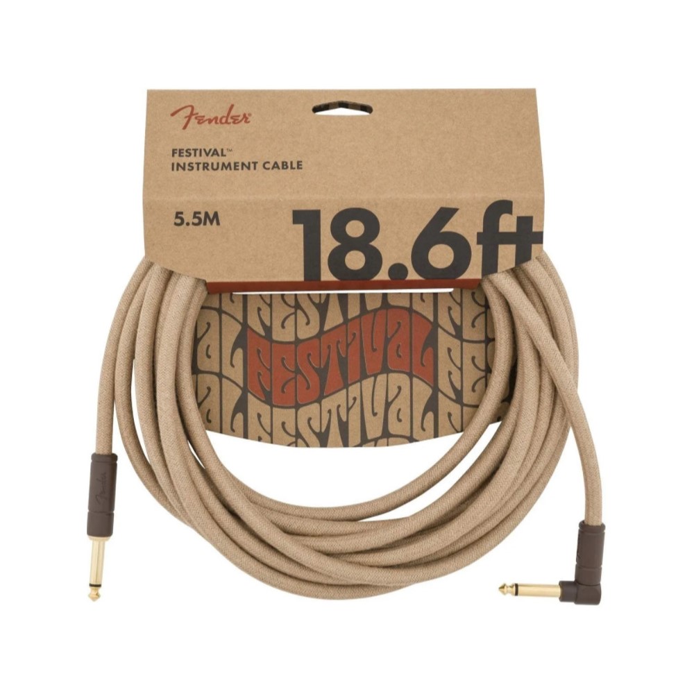 Foto 2 pulgar | Cable para Guitarra Fender color Café Natural Angled Festival 5.5 m