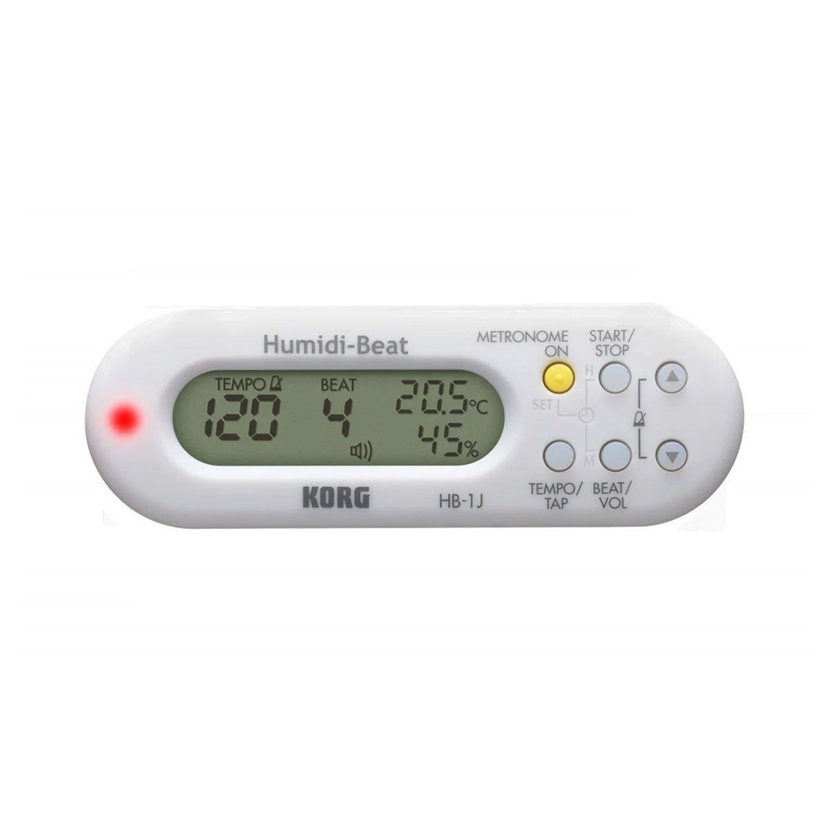 Metrónomo con Detector de Humedad y Temperatura Blanco