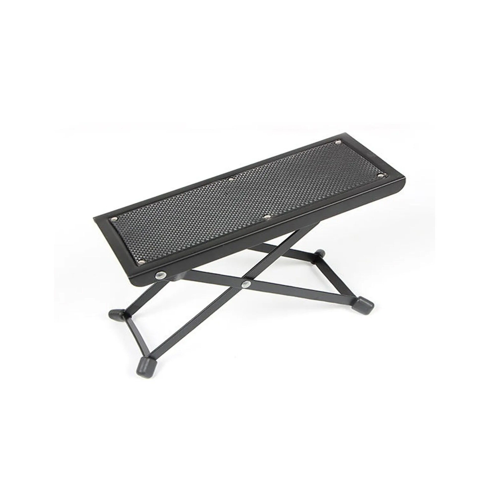 Reposapiés para Guitarra Plegable Resistente de Metal Hebikuo J-46 color Negro $260