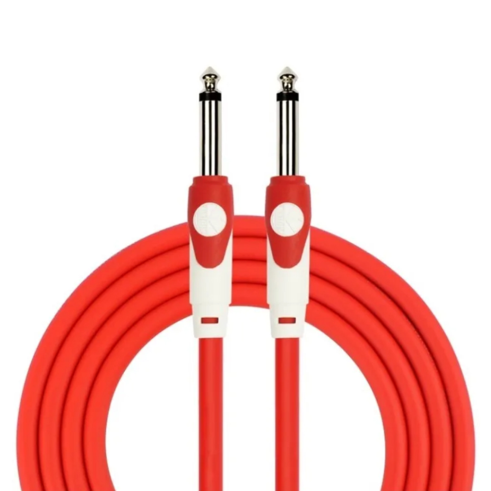 Cable Kirlin para Instrumento 10 m Profesional, Lgi-201 color Rojo