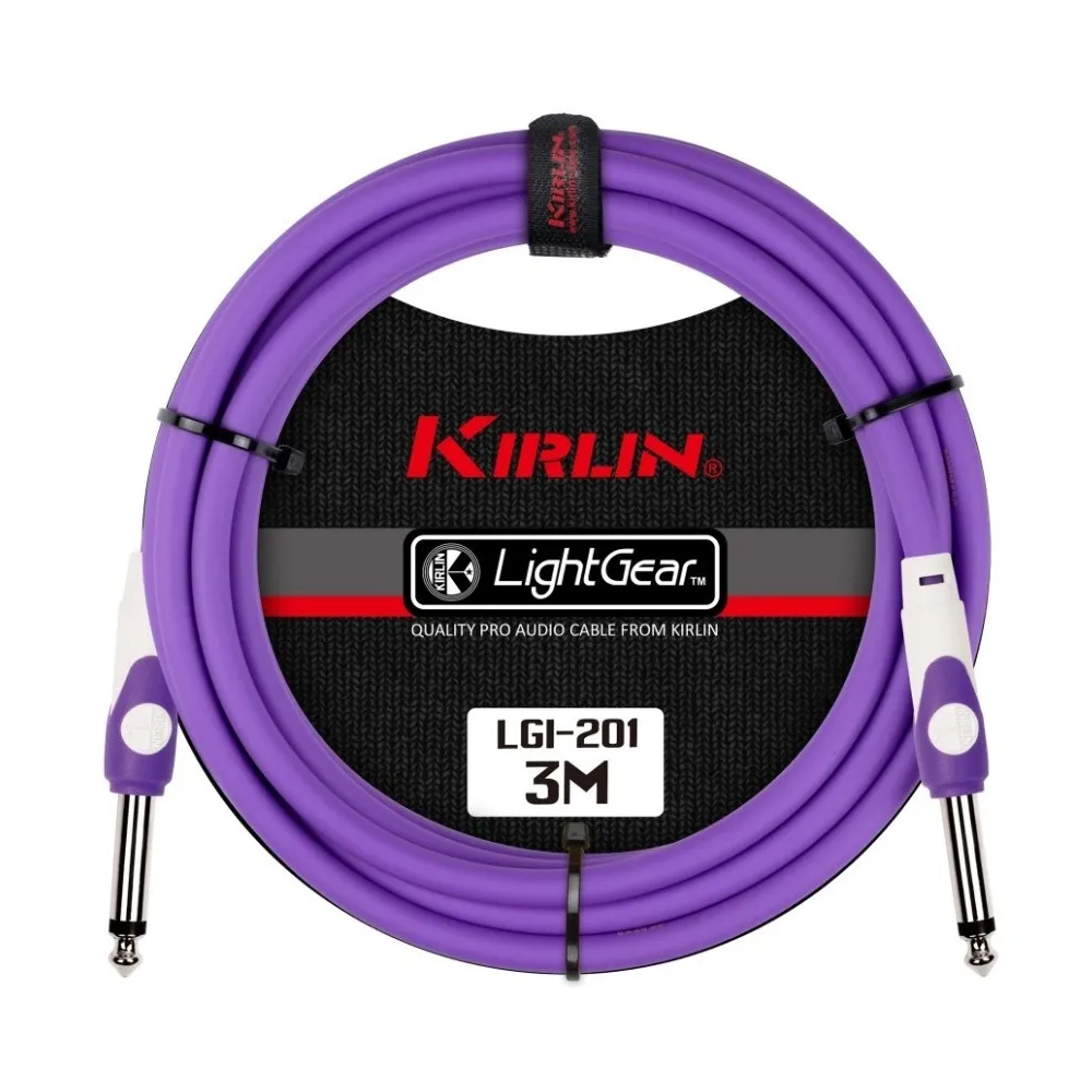 Cable para Instrumento de 3 M Kirlin Lgi2013m-pu color Púrpura