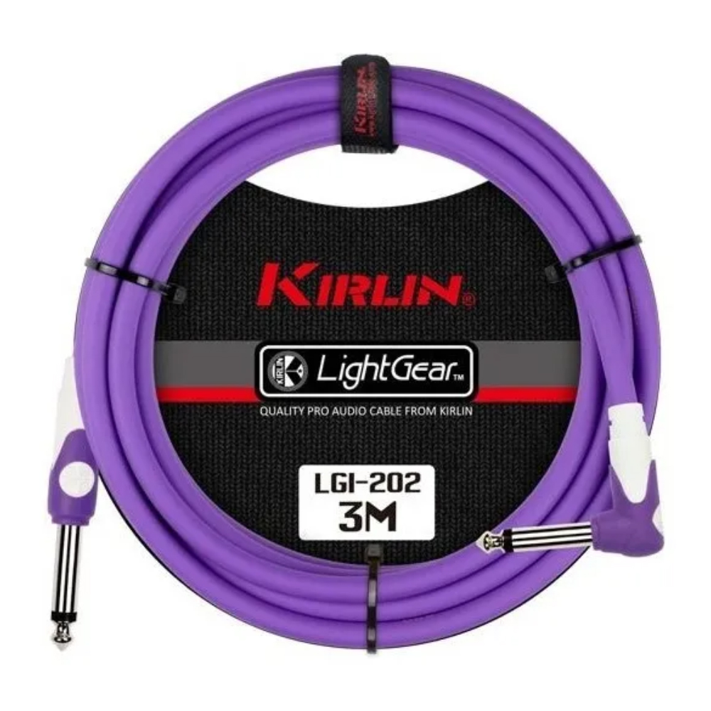 Foto 4 pulgar | Cable para Instrumento Kirlin LGI2023M-PU color Púrpura 3 M con Escuadra Profesional