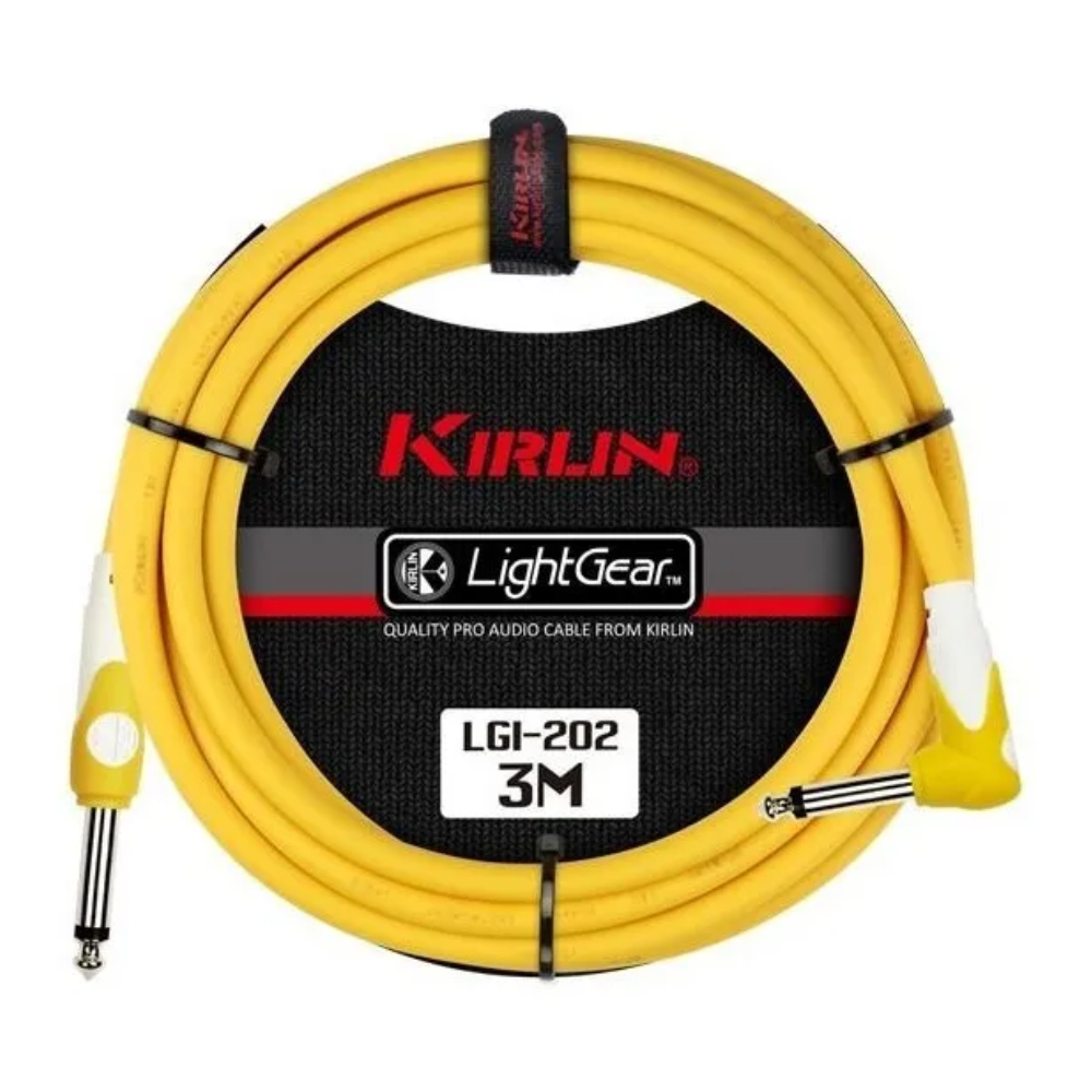 Foto 4 pulgar | Cable para Instrumento Kirlin LGI2023M-YE color Amarillo 3 M con Escuadra Profesional