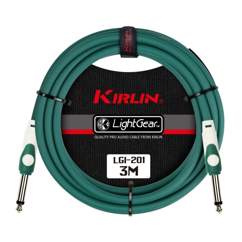 Cable para Instrumento de 3 M Kirlin Lgi2013m-gr color Verde