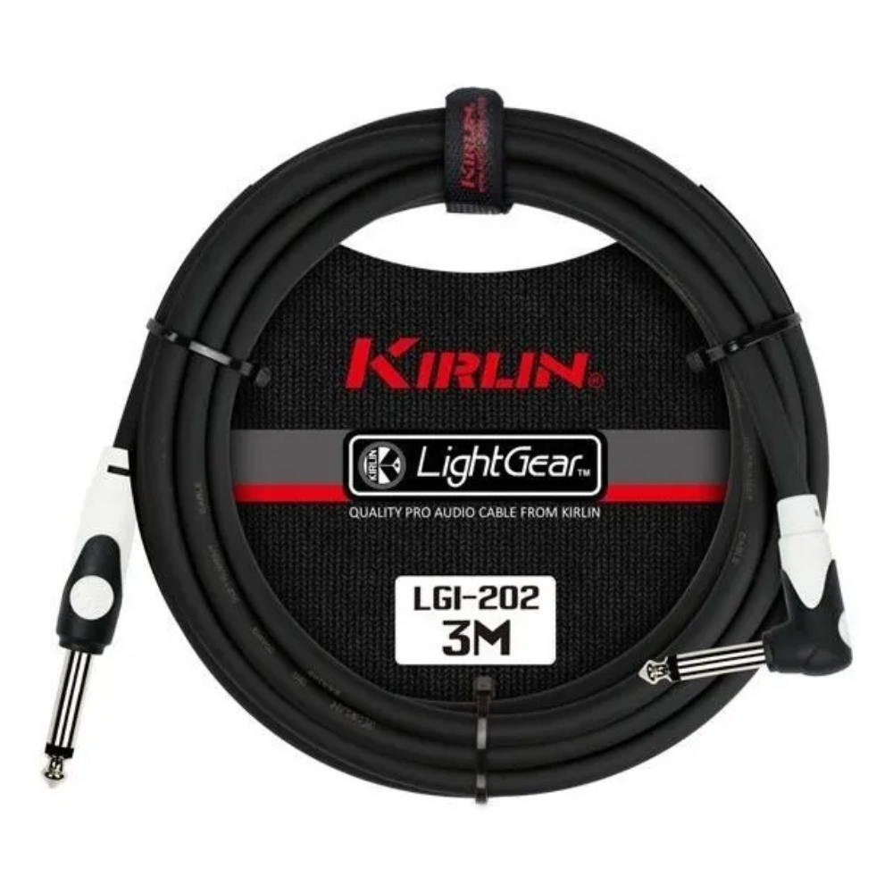 Cable para instrumento  Kirlin Lgi-202 color Negro