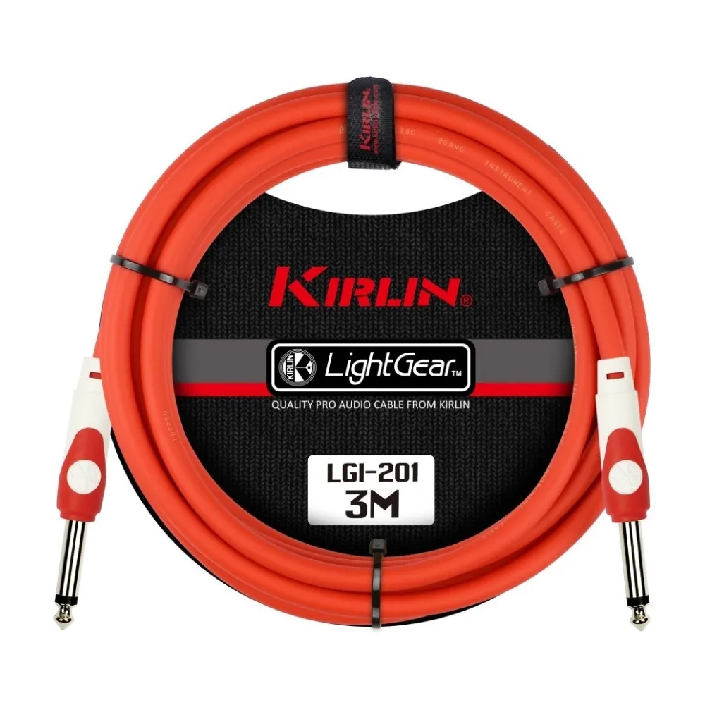 Cable para Instrumento de 3 M Kirlin Lgi2013m-rd color Rojo