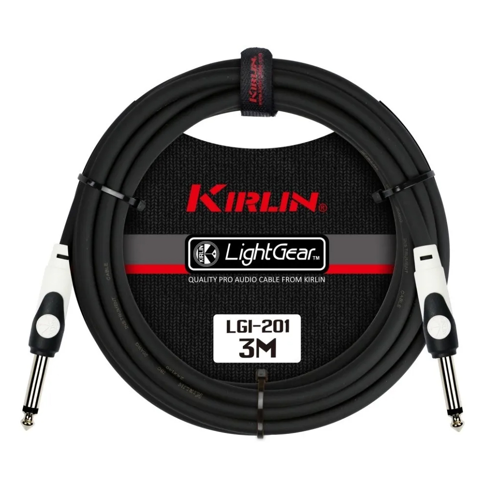 Cable para Instrumento de 3 M Kirlin Lgi2013m-bk color Negro