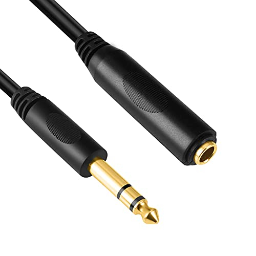 Venta Internacional - Cable De Cable De Extensión De Guitarra De Auricular Estéreo De 6.35 Mm De 1,35 Mm De 1/4