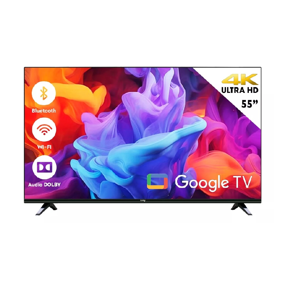 Pantalla 55'' Cuory Smart Tv Google Tv Dled Uhd 4K $6,499