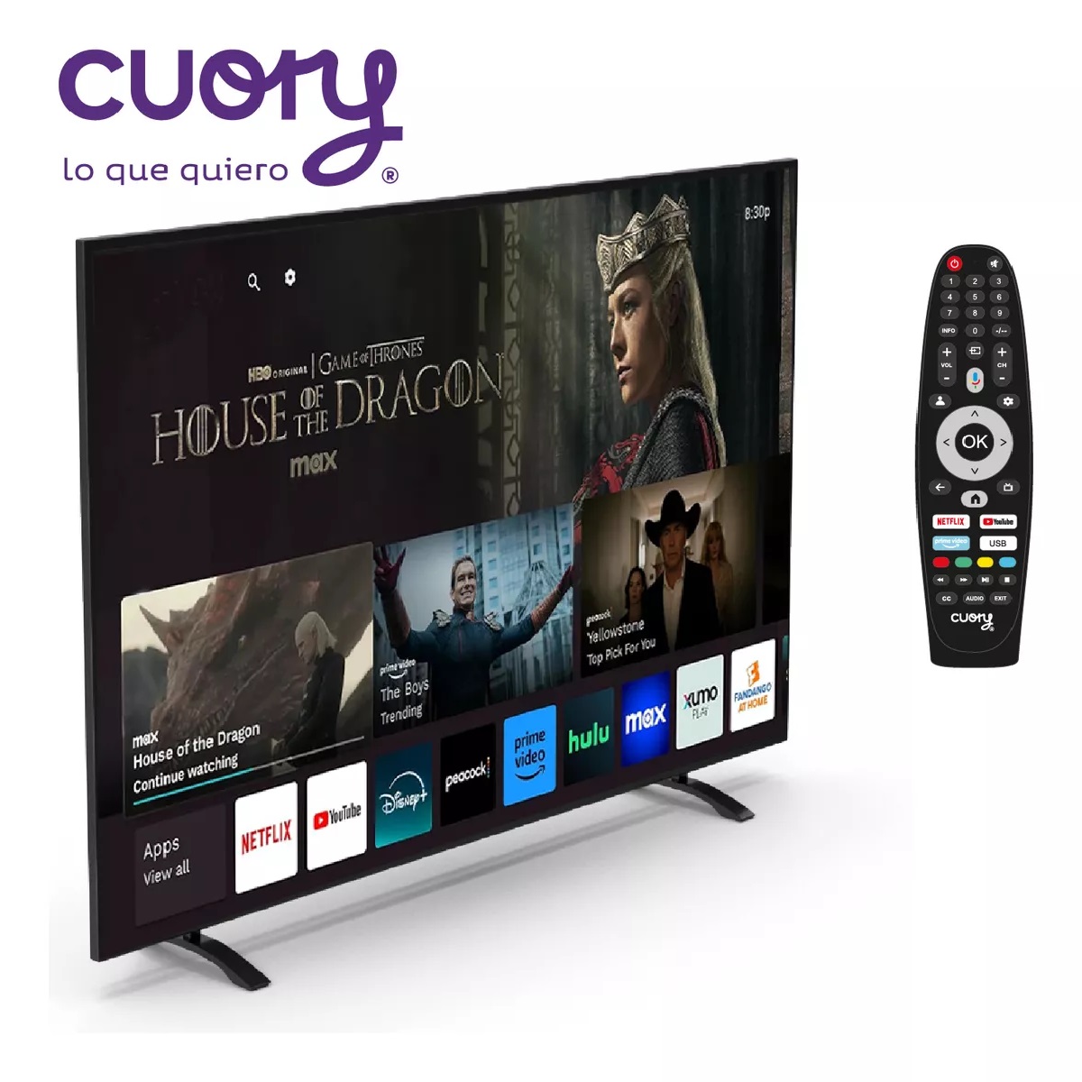 Foto 4 pulgar | Smart Tv Pantalla 50 Cuory 4k Uhd Google Tv Dled Dolby