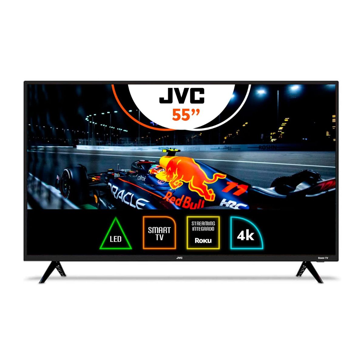 Foto 2 pulgar | Pantalla JVC SI55UR color Negro 55 Pulgadas Led Roku TV 4K Ultra HD