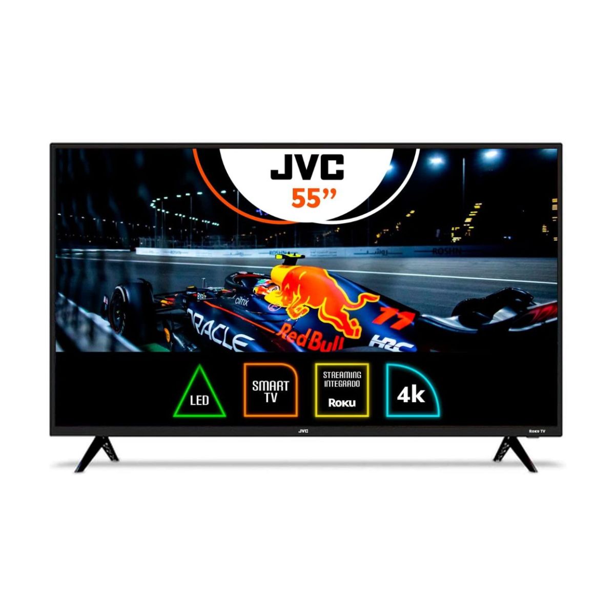 Foto 3 pulgar | Pantalla JVC SI55UR color Negro 55 Pulgadas Led Roku TV 4K Ultra HD