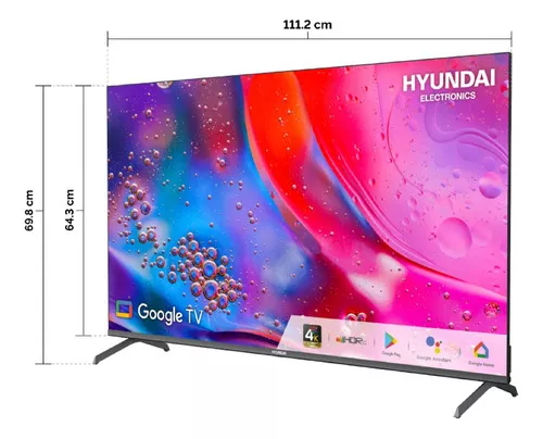 Foto 3 pulgar | Pantalla LED Hyundai 50'' Ultra HD 4k Smart Tv Hyled5020g4km