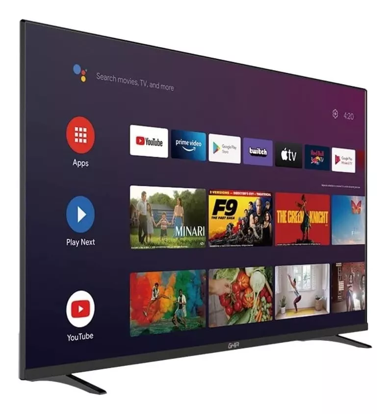 Televisión Smart Ghia Android Tv Certified 40 Pulg 1080p Wifi /2 Hdmi /2 USB / RCA / Óptico 60hz