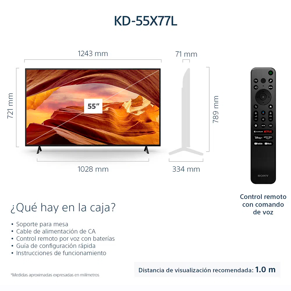 Foto 5 pulgar | Televisor Smart Sony color Negro Ultra Hd Hrd 55"