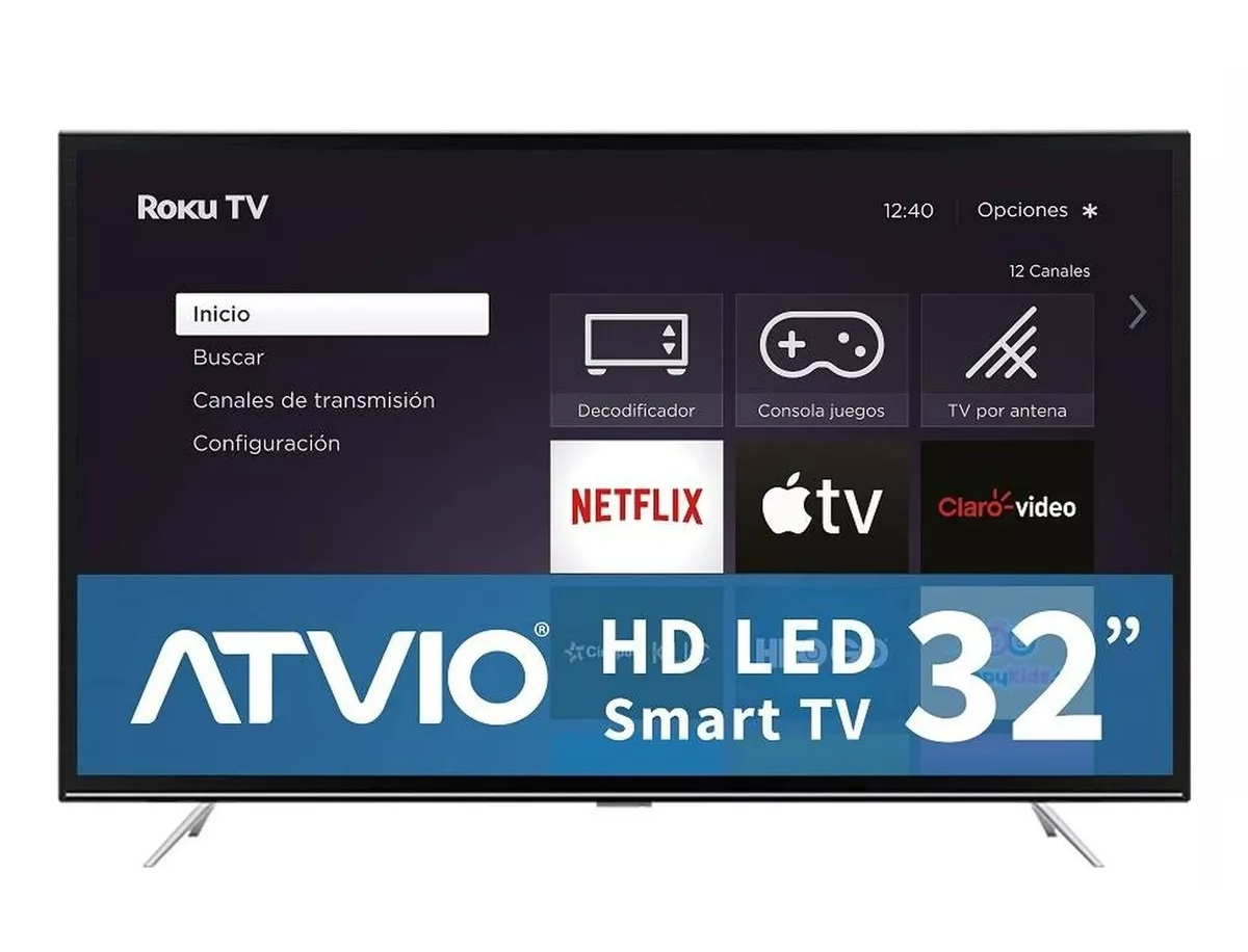 Foto 2 pulgar | Pantalla Atvio Atv-32smr Smart Tv Led Hd 32 Pulgadas