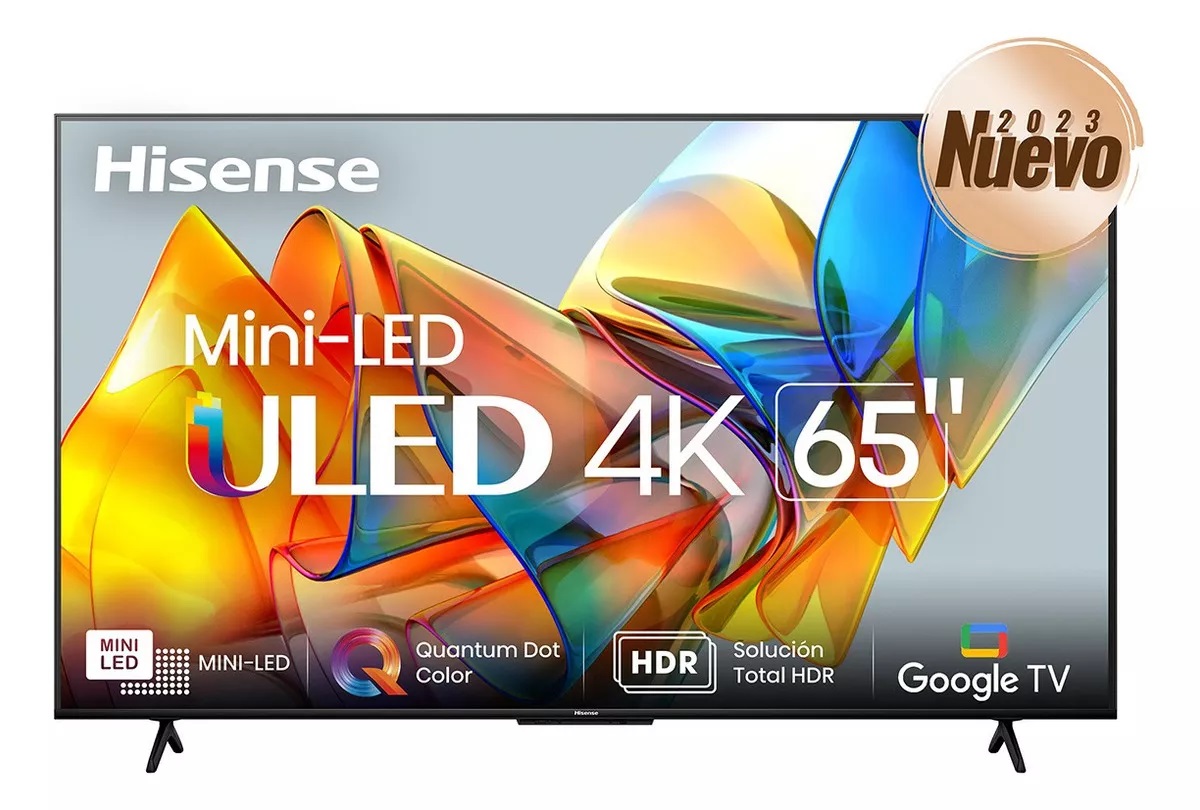 Foto 2 pulgar | Pantalla Hisense 65'' Miniled 4K Smart 65U6K Google TV