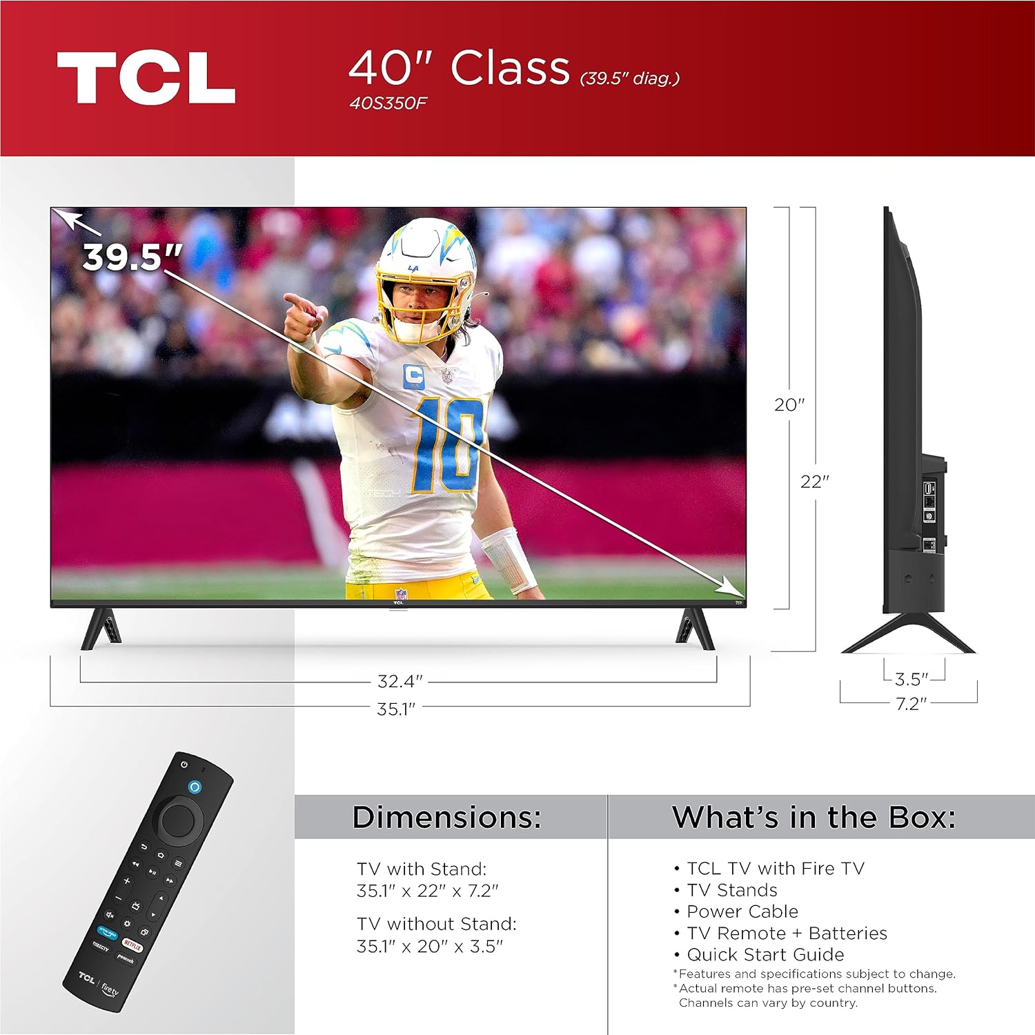 Foto 3 pulgar | Televisor TCL Smart TV Class S3 40" Full HD con Fire TV y Alexa integrado