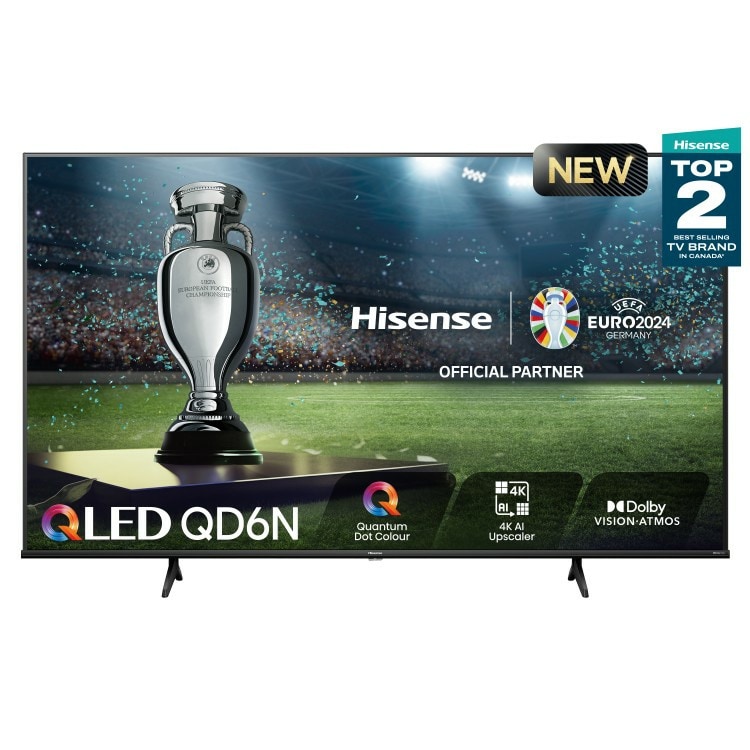 Hisense Smart Tv Qled 75qd6n 75'' 4k Ultra Hd, Negro $17,749