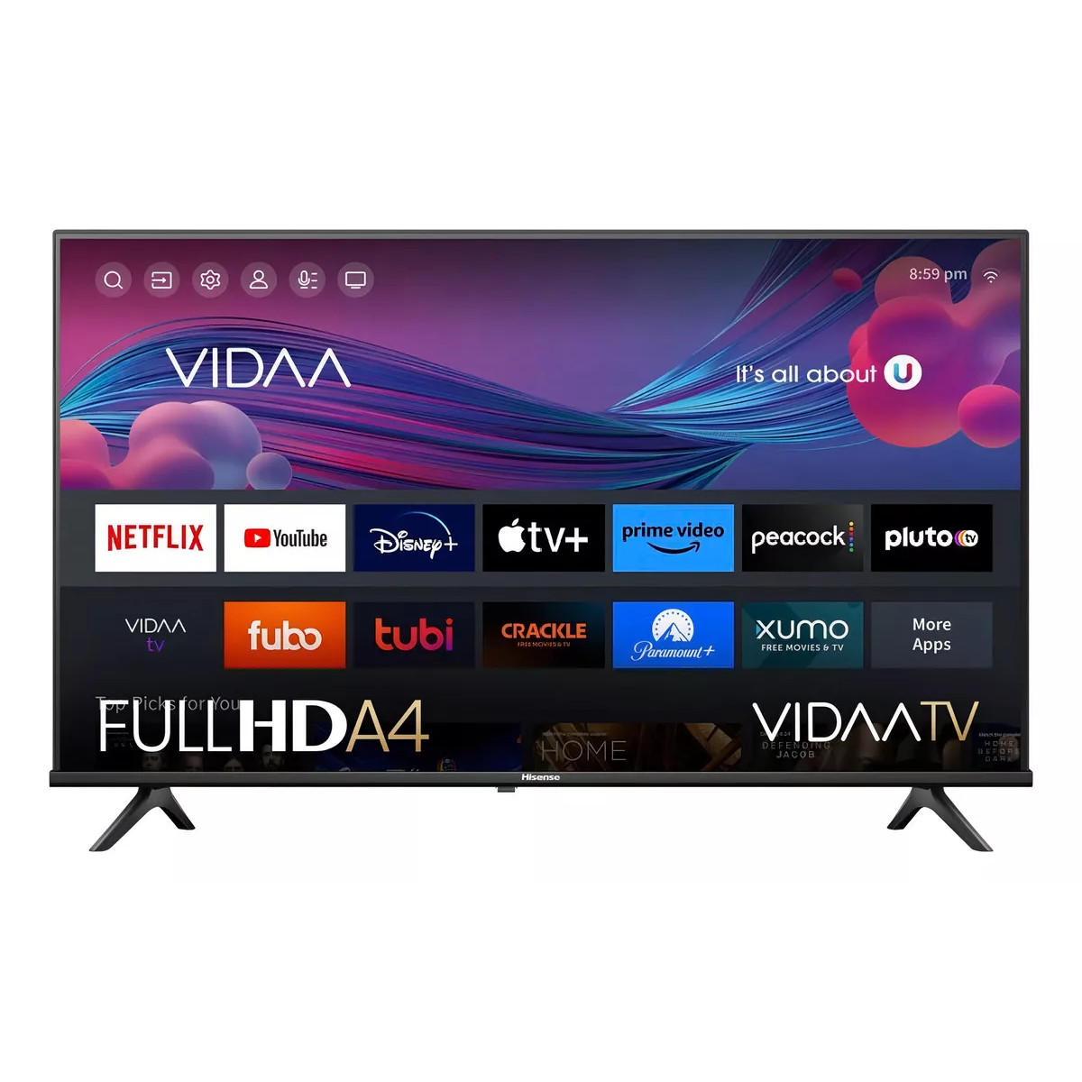 Foto 4 pulgar | Smarttv Pantalla 40'' Hisense Sistema Operativo Vidaa 40a4kv