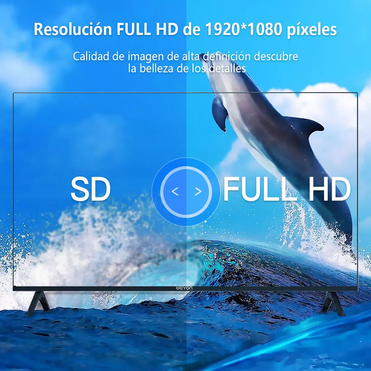 Foto 3 pulgar | Smart Tv Pantalla Weyon 43 Pulgadas Full Hd Android Tv Hdmi/usb 60hz 43wdsnmx