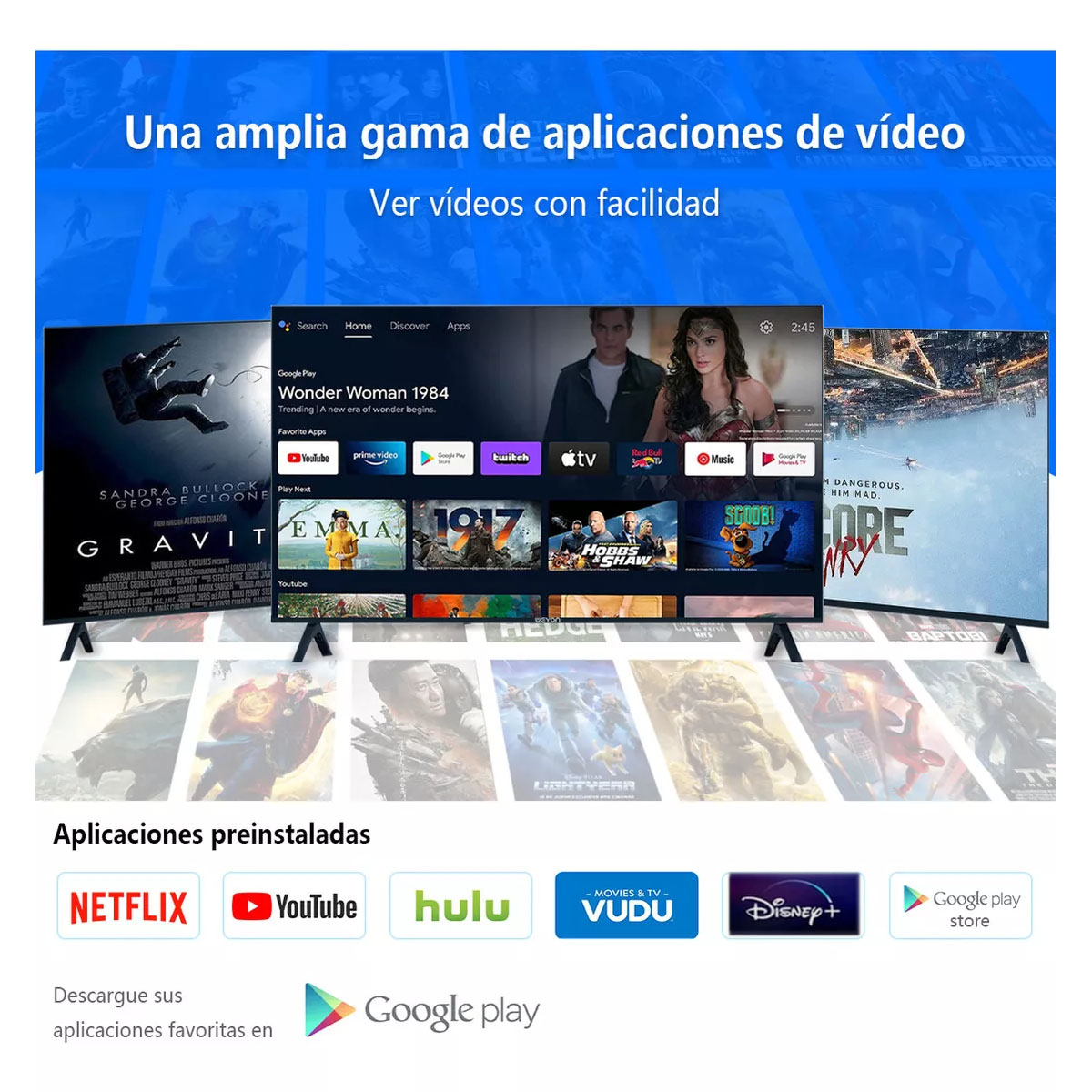 Foto 3 | Smart Tv Pantalla Weyon 43 Pulgadas Full Hd Android Tv Hdmi/usb 60hz 43wdsnmx