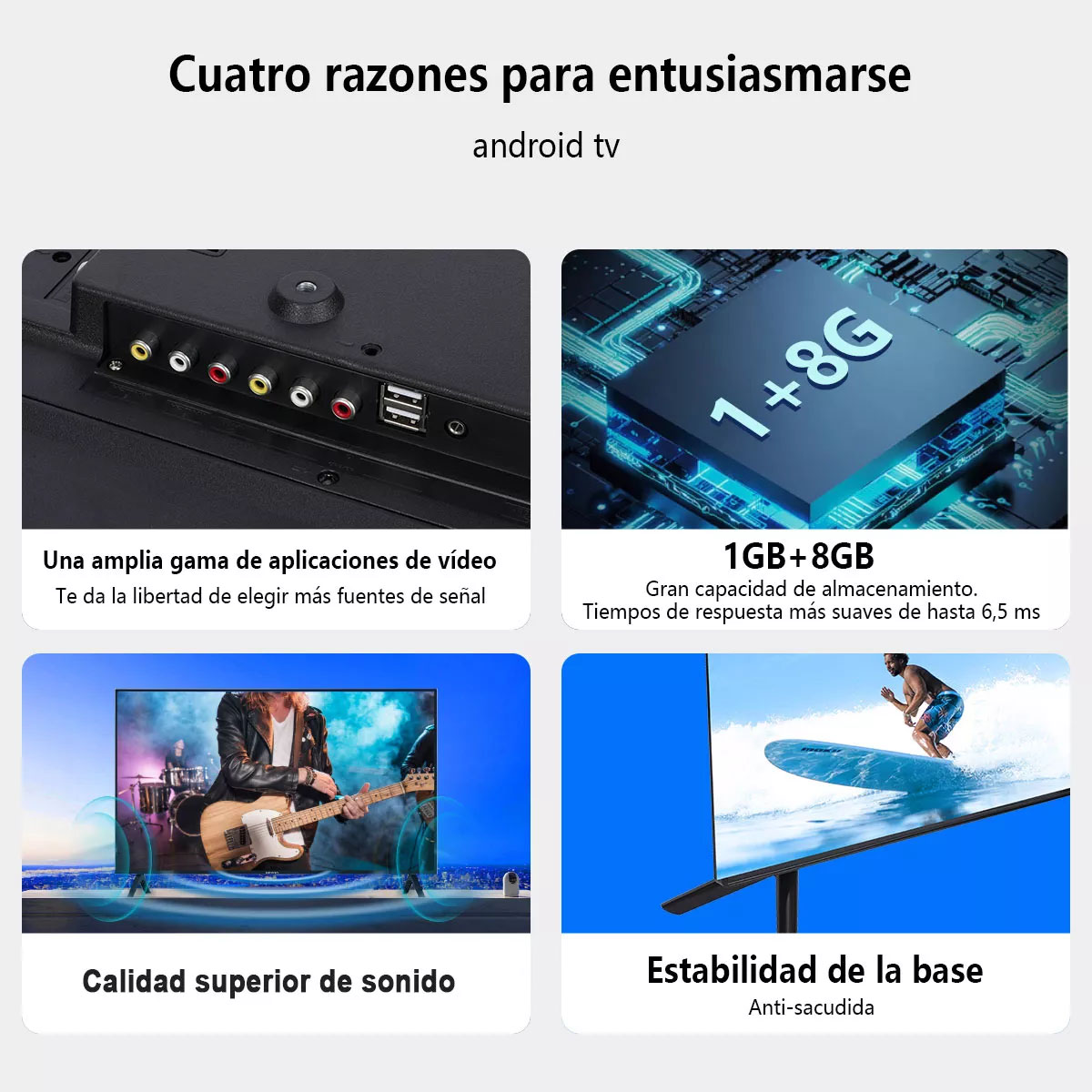 Foto 5 pulgar | Smart Tv Pantalla Weyon 43 Pulgadas Full Hd Android Tv Hdmi/usb 60hz 43wdsnmx