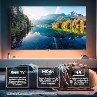 Foto 5 | TV Sharp 86 Pulgadas Roku 4k Ultra Hd Smart Tv Led 4t-c86el8ur