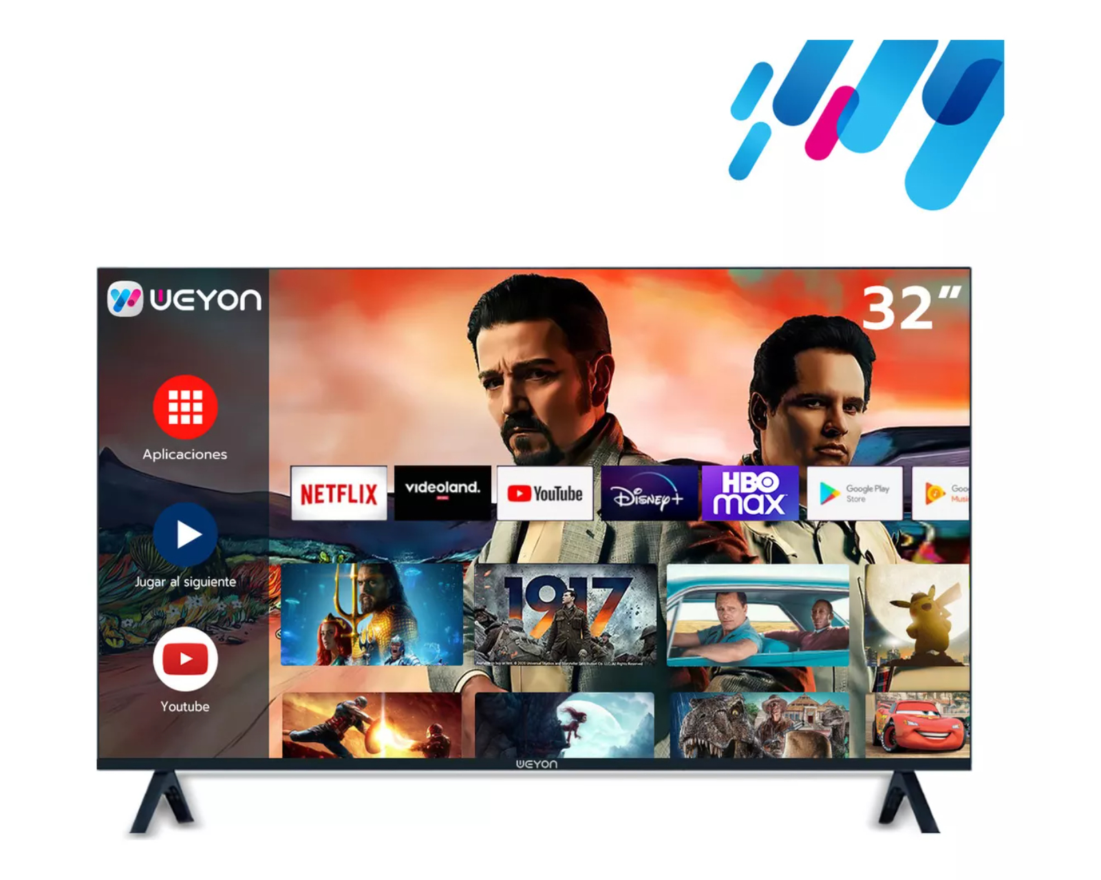 Foto 2 pulgar | Smart Tv Pantalla 32 Pulgadas Weyon Hd Led Android Tv 32wdsnmx