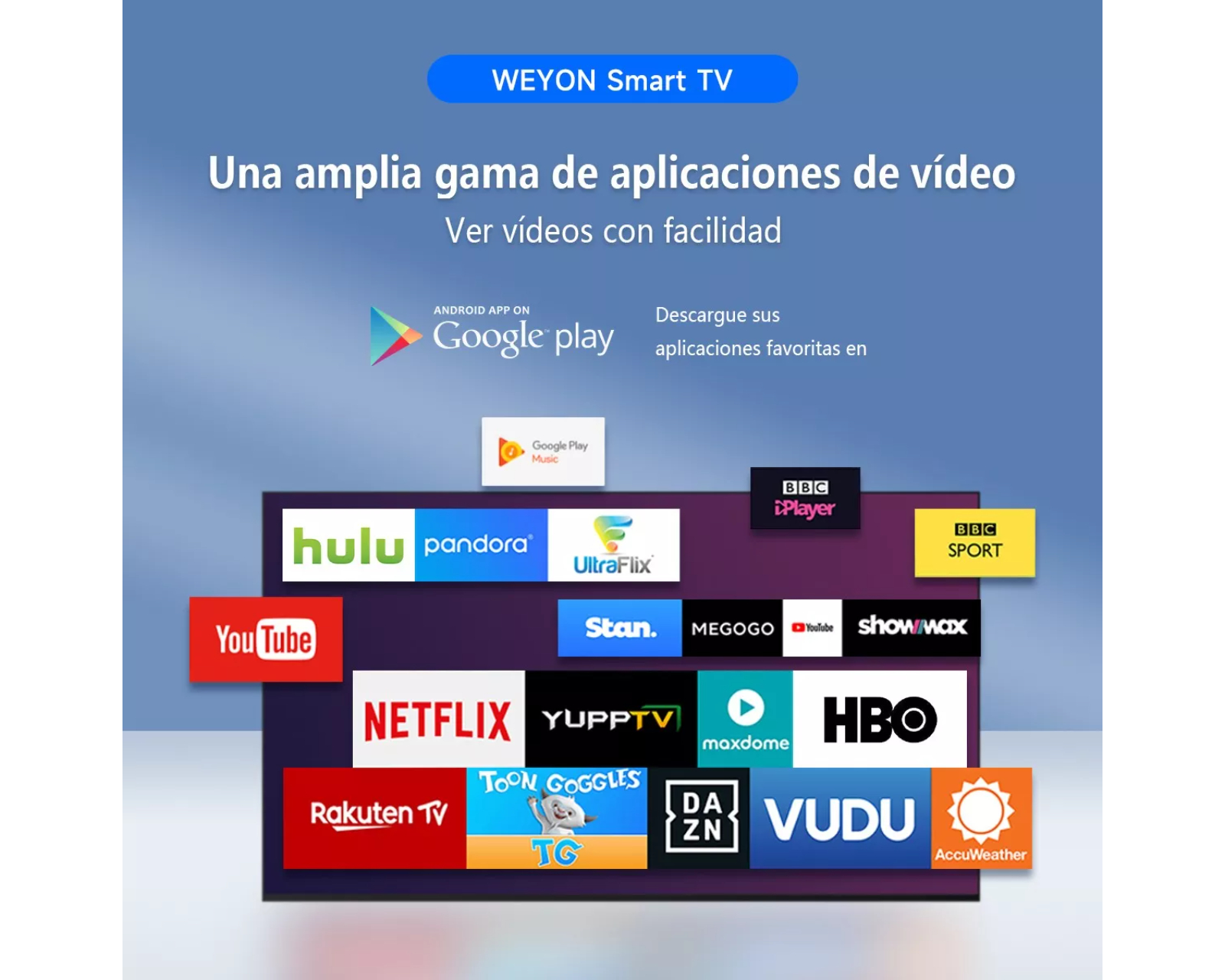 Foto 3 pulgar | Smart Tv Pantalla 32 Pulgadas Weyon Hd Led Android Tv 32wdsnmx