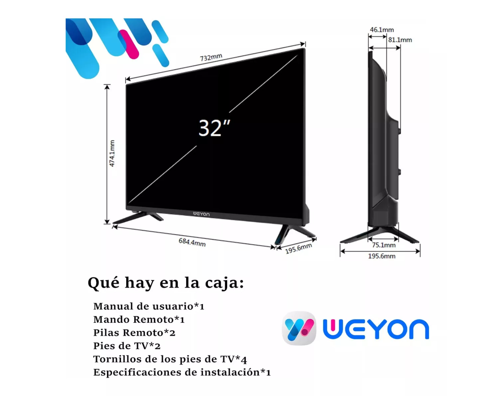 Foto 7 pulgar | Smart Tv Pantalla 32 Pulgadas Weyon Hd Led Android Tv 32wdsnmx