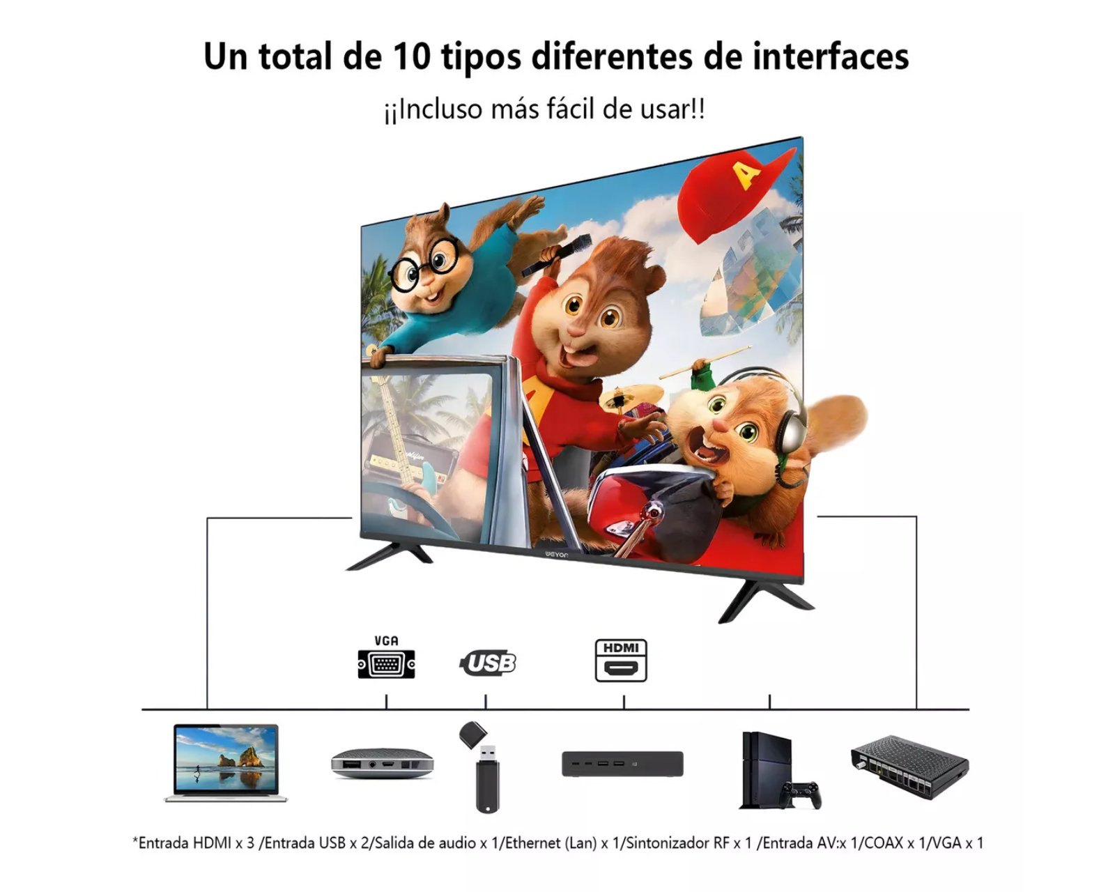 Foto 6 pulgar | Smart Tv Pantalla 55 Pulgadas Weyon 55wdsnmx-6 Led 4k 55'' 110v/220v