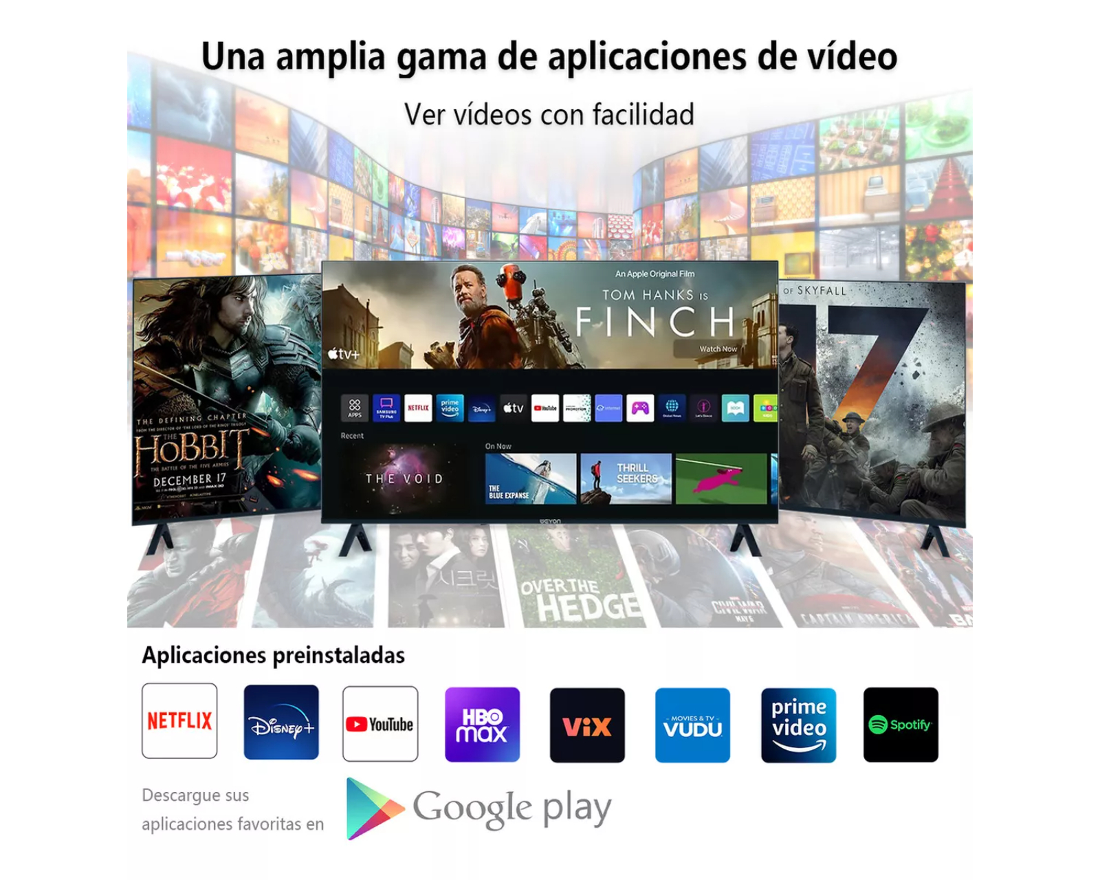 Foto 4 pulgar | Smart Tv Pantalla Weyon 40 Pulgadas Led Full Hd Android Netflix 40wdsnmx 110 - 127 V