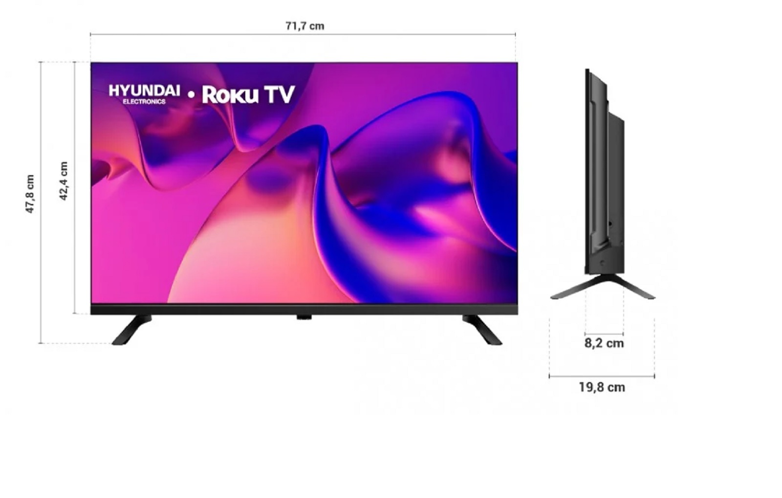 Foto 4 pulgar | Pantalla Hyundai Mod. Hyled3257rim Hd Smart Roku