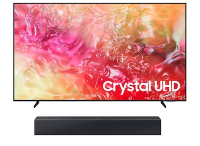 Foto 1 | Pantalla Samsung 65du7010fxzx 4k Smart 65 Pulgadas + Barra de Sonido Samsung Hw-c400/zx 2.0 Negro