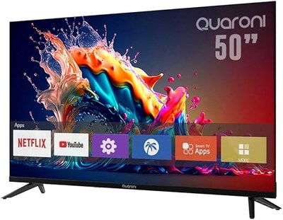 Foto 2 | Smart Tv Quaroni 50'' 4k Uhd Netflix 3hdmi 2usb Wifi Vga Q50n24