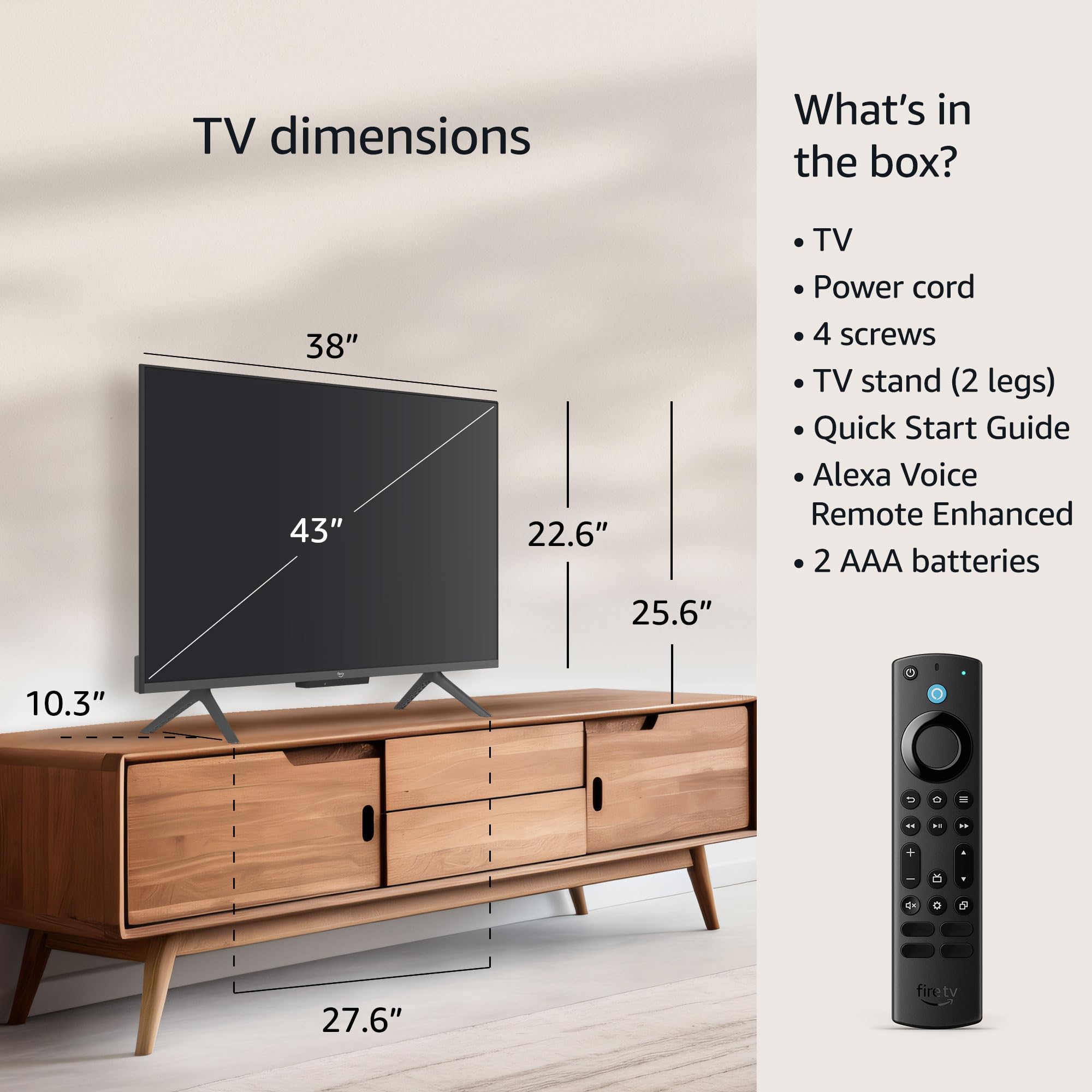 Foto 5 pulgar | Televisor Inteligente Amazon Fire Tv 43 Omni Qled Series 4k Uhd De 43 Pulgadas - Venta Internacional.