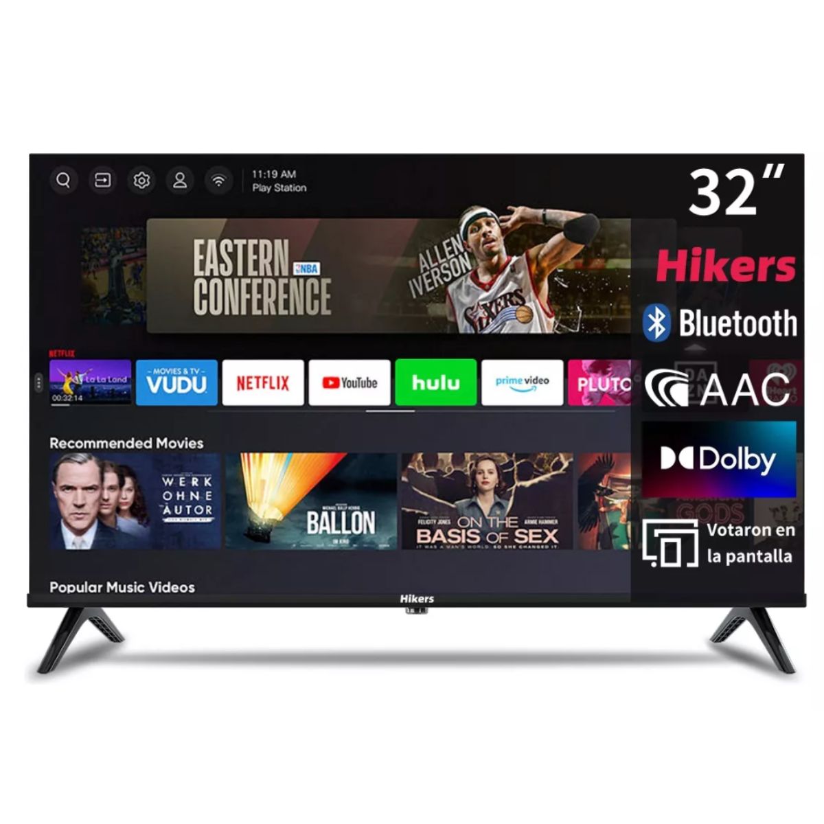 Foto 2 pulgar | Pantalla Smart Tv Hikers 32 Pulgadas Hk32dmx01