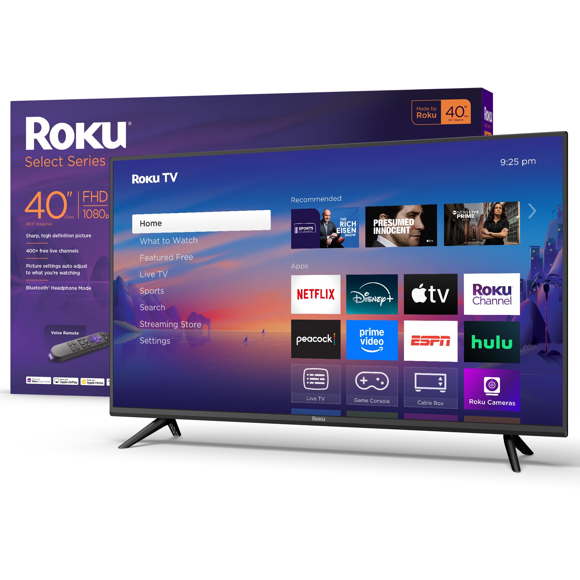 Televisor Inteligente Roku Select Series 2025 De 40 Pulgadas Y 1080p Full Hd - Venta Internacional.