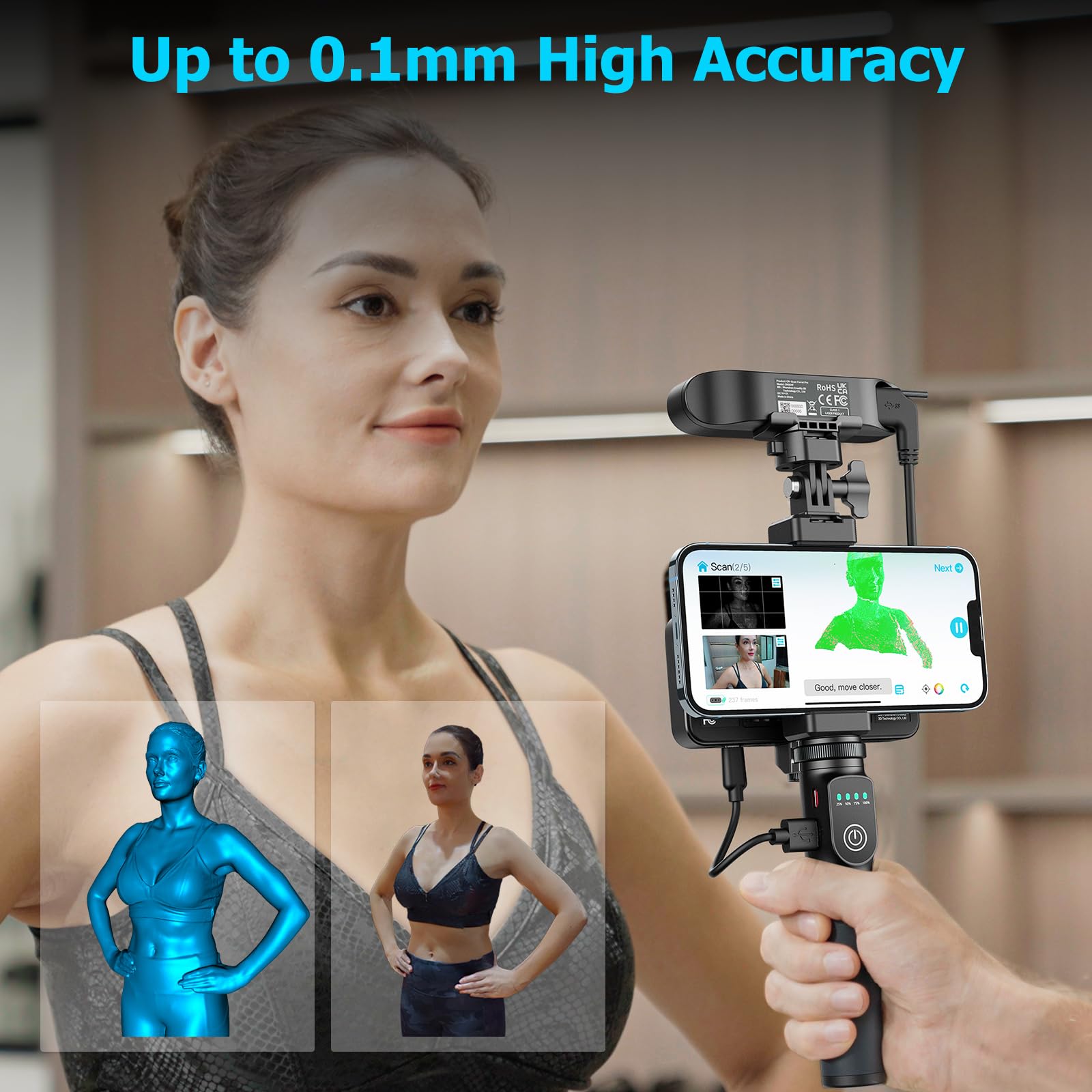 Foto 2 | Escáner 3d Creality Cr Scan Ferret Pro Con Precisión De 0,1 Mm - Venta Internacional.