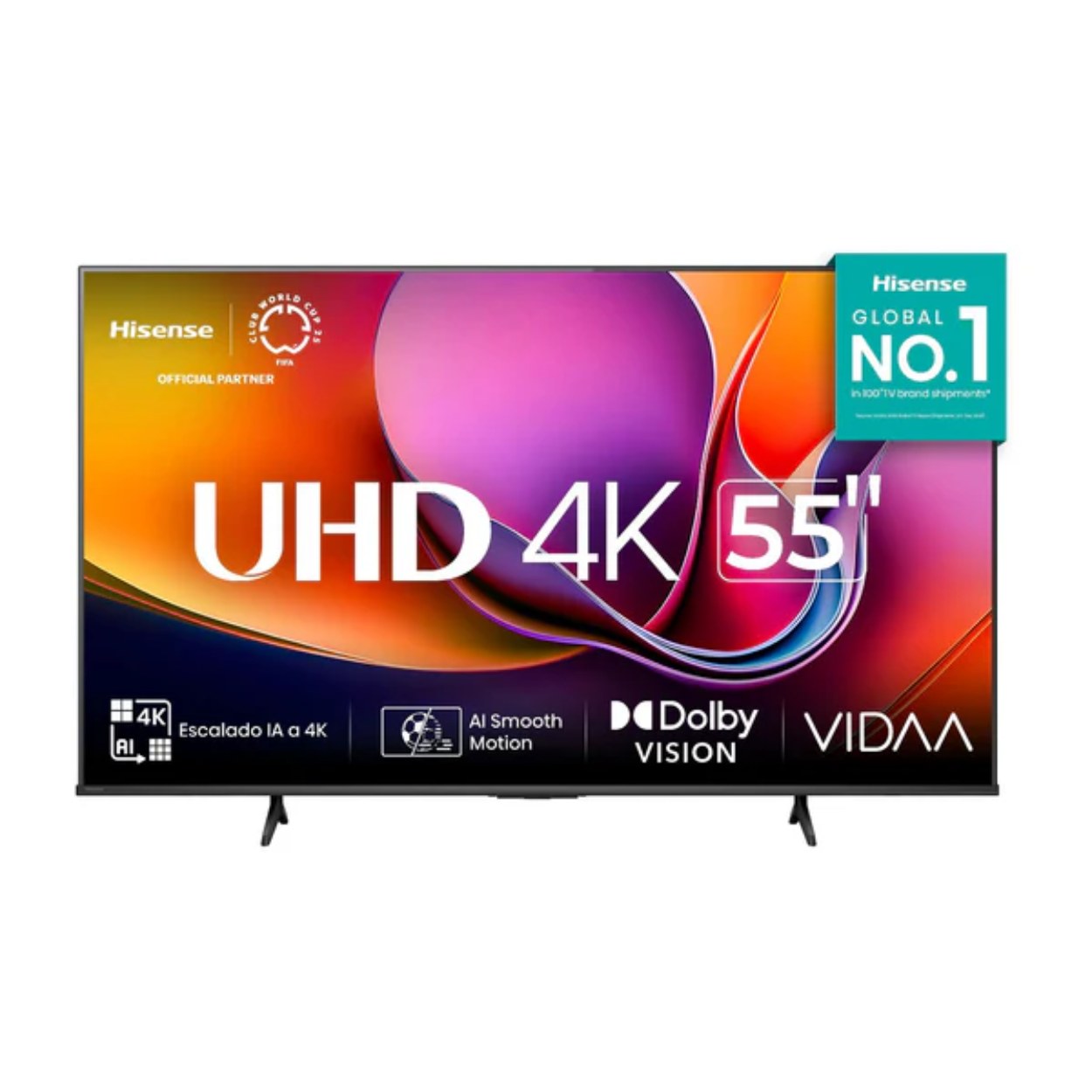 Foto 2 pulgar | Televisión Pantalla 55 Pulgadas Hisense Smart Tv 4k Uhd 55a65nv