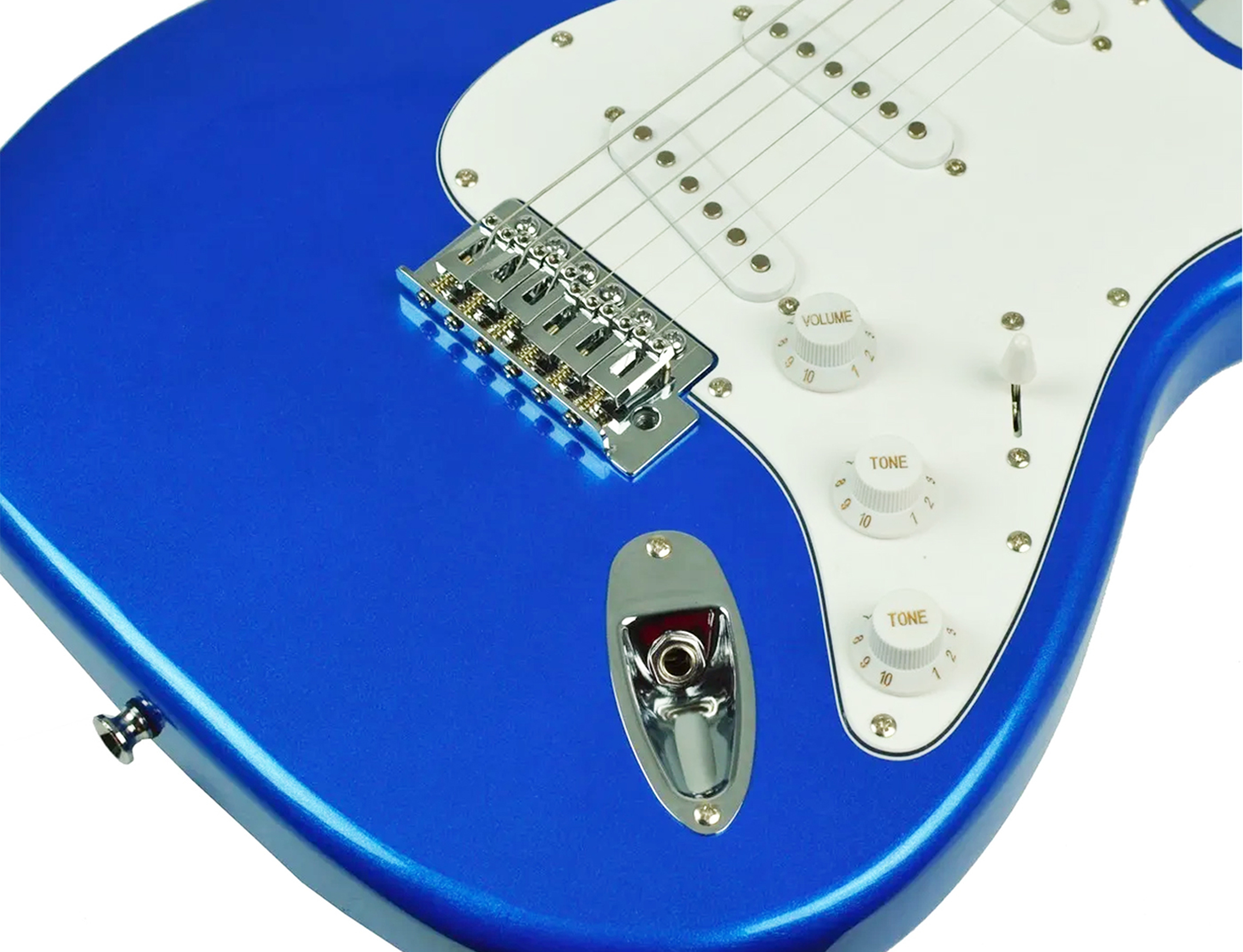 Foto 4 pulgar | Guitarra Eléctrica Deviser L-g1 Mbl C/funda Azul