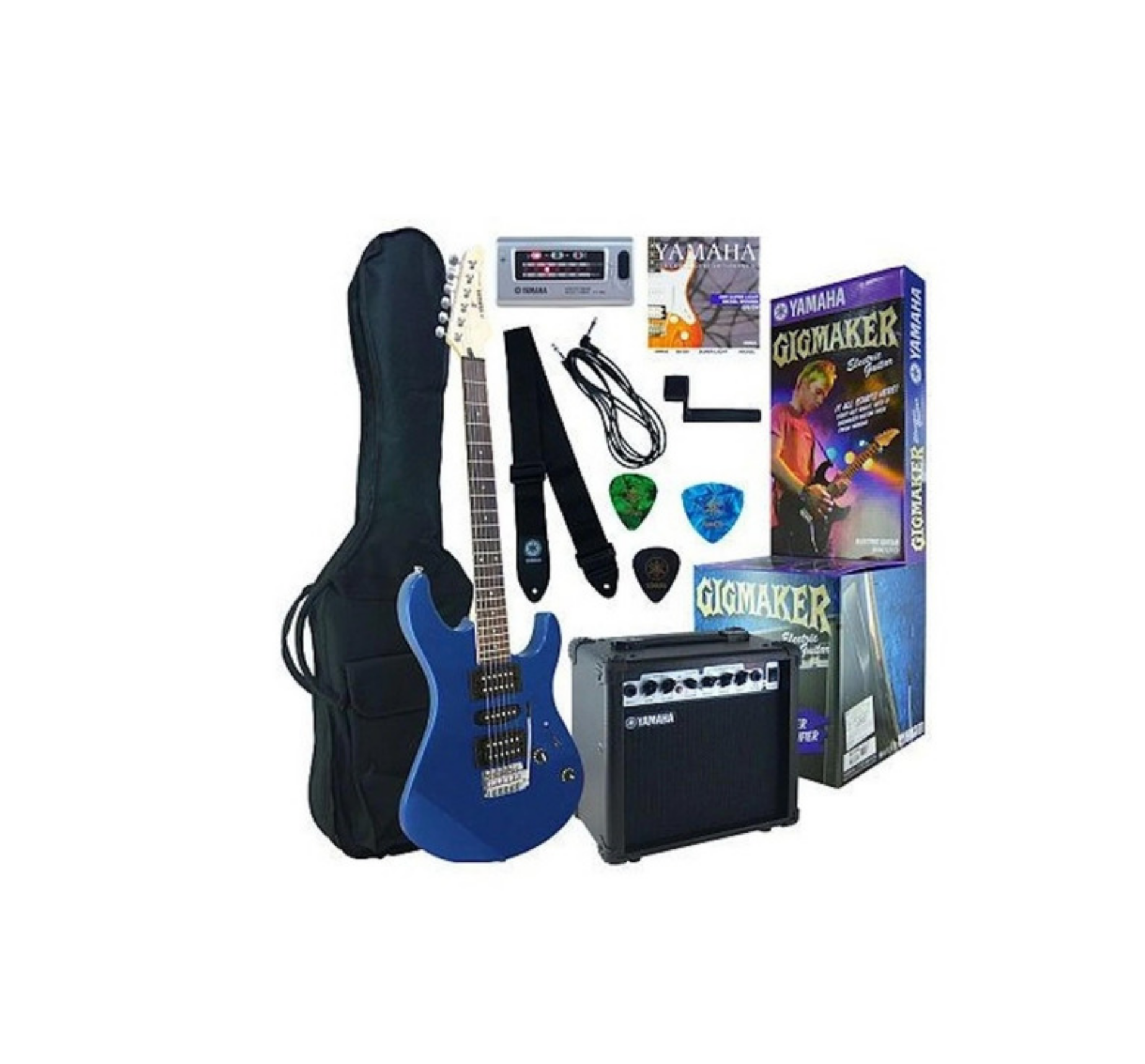 Foto 3 pulgar | Paquete de Guitarra Eléctrica Yamaha Erg121gpiimtu color Azul Metálico