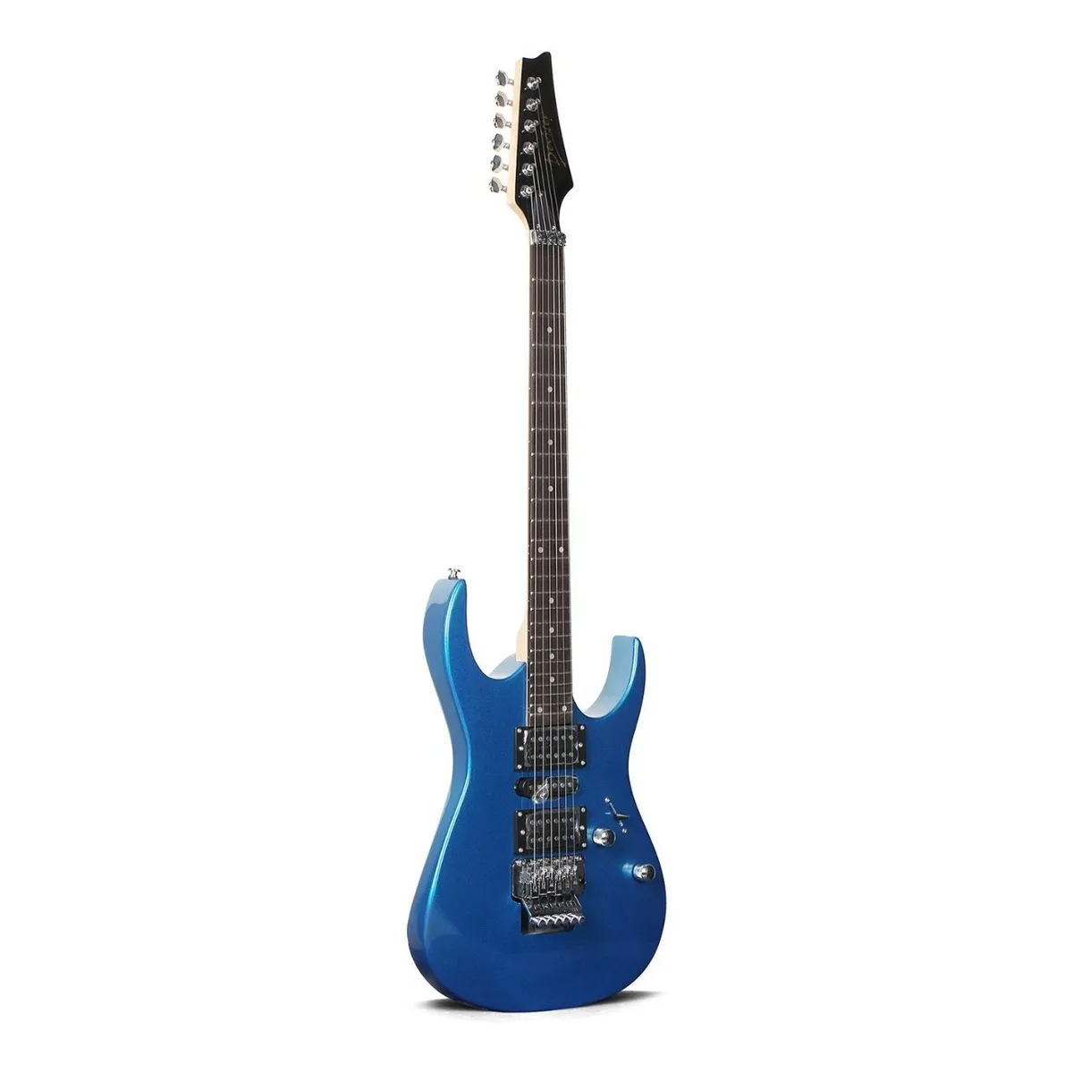 Guitarra Eléctrica Deviser L-G5MBL color Azul Floyd Rose