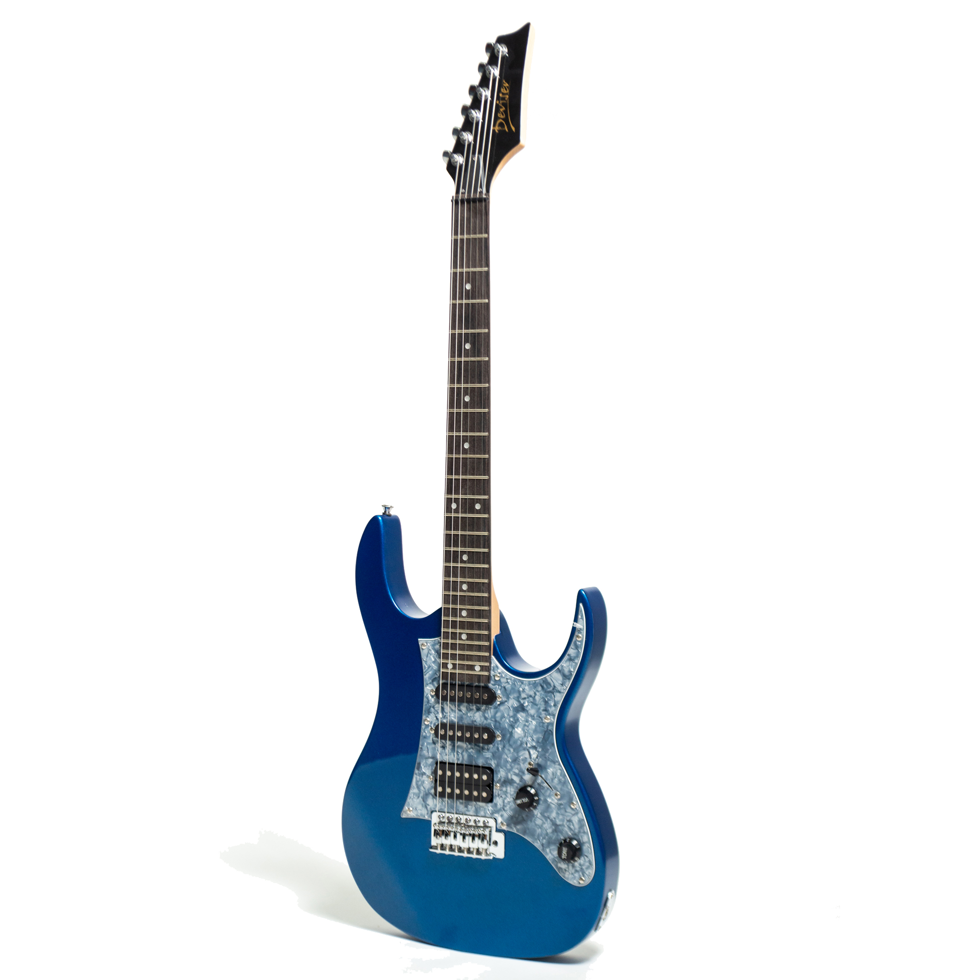 Guitarra Eléctrica Deviser L-g3 color Azul Marino Acabado Gloss