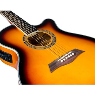 Foto 2 | Guitarra Electroacústica Deviser L-706sb Sombreada con Funda Multicolor