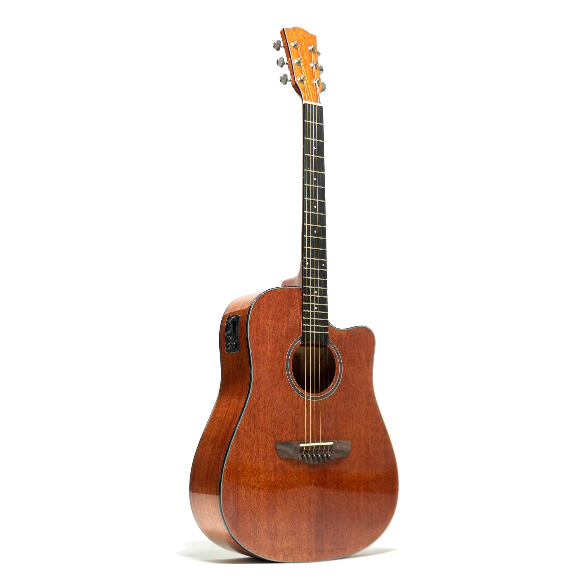 Foto 1 | Guitarra Electroacústica Deviser Ls-825a Natural con Funda color Marrón